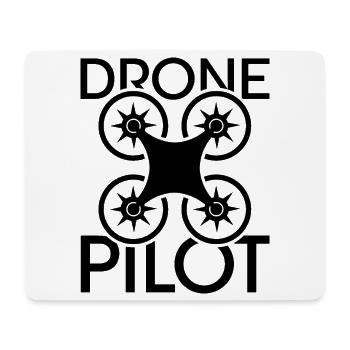 drone pilot Dronen Flieger Flugzeug coole Sprüche - Mousepad (Querformat) - Weiß - Vorne