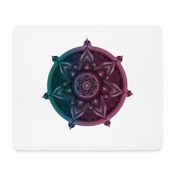 Boussole symbolique du mandala – Ornament Illustrati - Tapis de souris (format paysage) - blanc - Devant