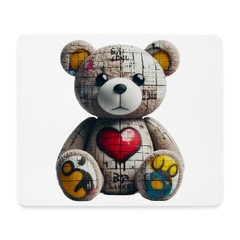 Orso orsacchiotto Teddy Bear - Mouse Pad (horizontal) - white - Front