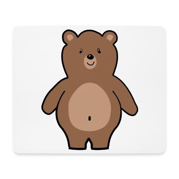 Bär - Mousepad (Querformat) - Weiß - Vorne