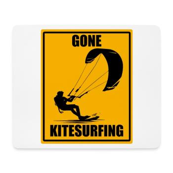 Gone Kitesurfing Vintage Kiteboarding Design Chemise - Tapis de souris (format paysage) - blanc - Devant