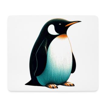 Pinguin - Mousepad (Querformat) - Weiß - Vorne