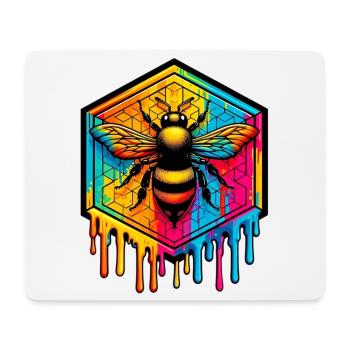 Bee - Mouse Pad (horizontal) - white - Front