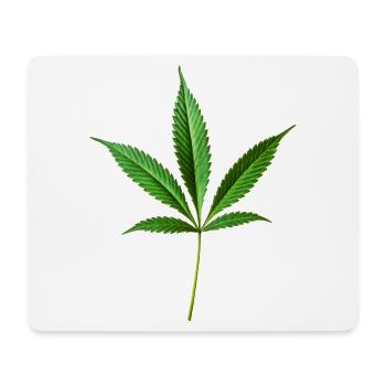 Marijuana Hemp (Cannabis) - Mouse Pad (horizontal) - white - Front