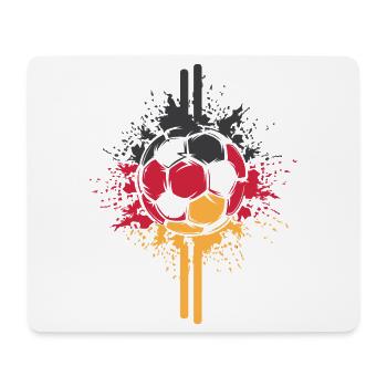 Soccer Germany Ball Explosion Colors Icon - Mouse Pad (horizontal) - white - Front