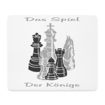 Schach figuren - Mousepad (Querformat) - Weiß - Vorne