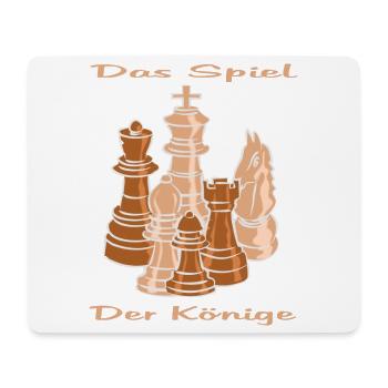 Schach figuren - Mousepad (Querformat) - Weiß - Vorne