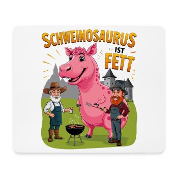 Schweinosaurus - Mouse Pad (horizontal) - white - Front