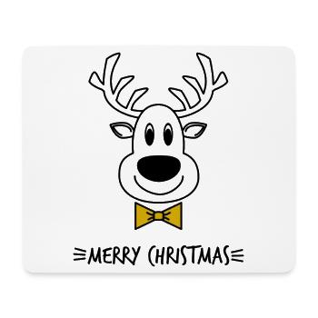 PÈRE NOËL. NOËL. JOYEUX NOËL. MERRY CHRISTMAS - Tapis de souris (format paysage) - blanc - Devant