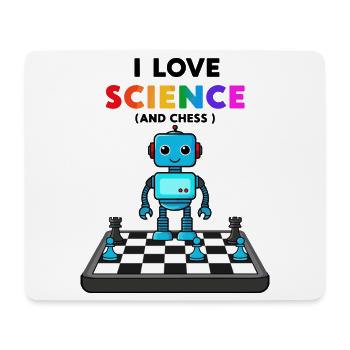 Science and Chess - Mouse Pad (horizontal) - white - Front