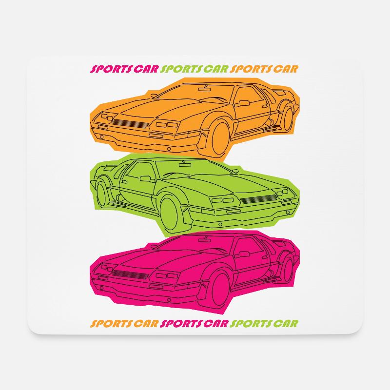 Sports Car. - Mousepad (Querformat) - Weiß