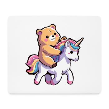 Einhorn - Mousepad (Querformat) - Weiß - Vorne