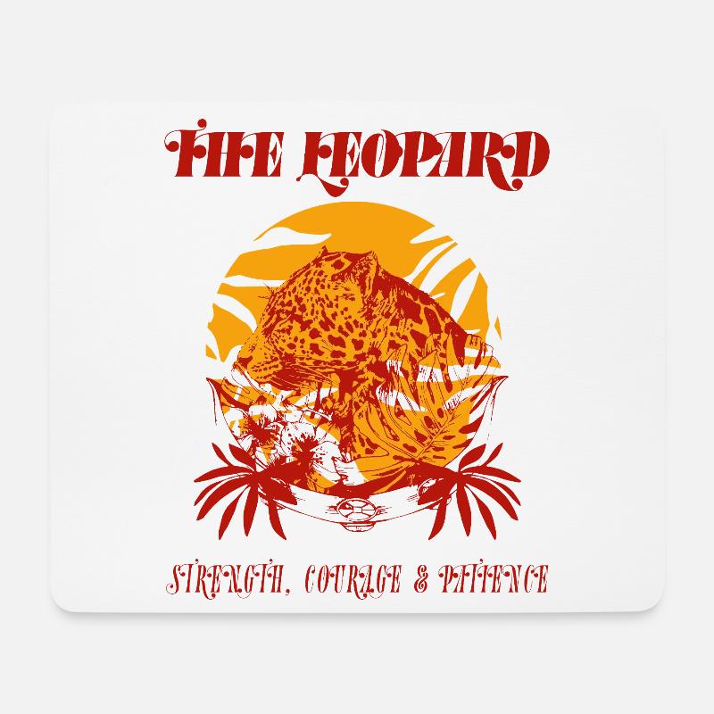 THE LEOPARD - Mouse Pad (horizontal) - white