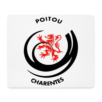 Emblème Poitou Charentes - Tapis de souris (format paysage) - blanc - Devant