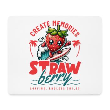 Strawberry Surfer Memories - Mouse Pad (horizontal) - white - Front