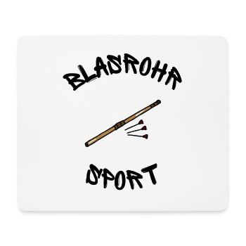 Blasrohr Sport - T-Shirts, Tassen und mehr! - Mousepad (Querformat) - Weiß - Vorne