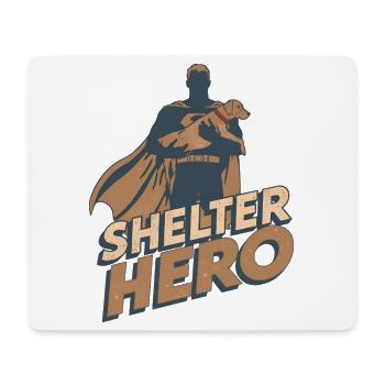 Shelter Hero Superhero Dog Comic Design - Mouse Pad (horizontal) - white - Front