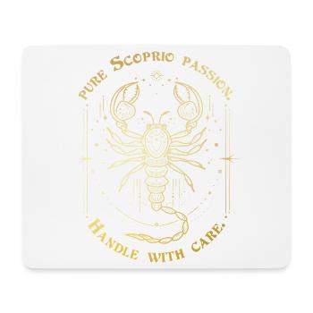 Skorpion Leidenschaft Sternzeichen Geschenk Astrologie Kunst - Mousepad (Querformat) - Weiß - Vorne