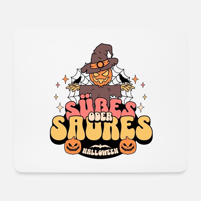 Trick or treat - Mouse Pad (horizontal) - white