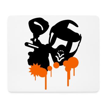 Paintball - Mouse Pad (horizontal) - white - Front