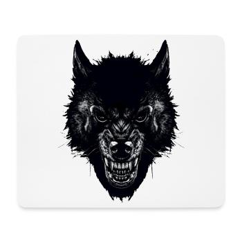 Wolf - Mousepad (Querformat) - Weiß - Vorne