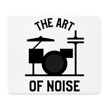 Die Kunst des Lärms – Drumkit-Design - Mousepad (Querformat) - Weiß - Vorne