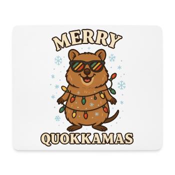 Joyeux Quokkamas - Tapis de souris (format paysage) - blanc - Devant