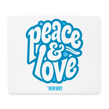 PEACE LOVE #3 [Let's Talk]  - Tapis de souris (format paysage) - blanc - Devant