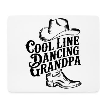Cool Grandpa Line Dance – Cowboy Hat & Boots - Mouse Pad (horizontal) - white - Front