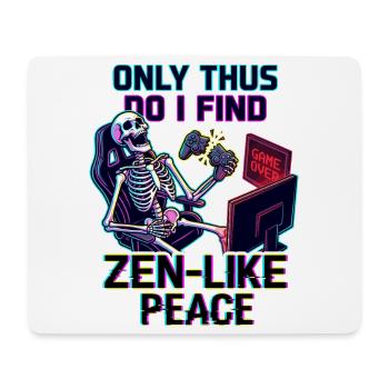 Gamer Rage Zen Frieden - Mousepad (Querformat) - Weiß - Vorne