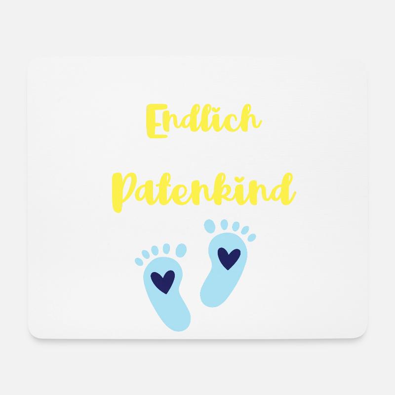 Endlich Patenkind Taufe Patenschaft Patensohn - Mousepad (Querformat) - Weiß