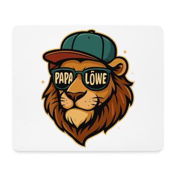 Löwen Vater Papa Löwe König Stark Süß Geschenk - Mouse Pad (horizontal) - white - Front