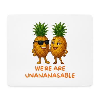 Unananasable Duo – Fruit Love - Mouse Pad (horizontal) - white - Front