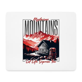 Mysteriöse Berge Let Life Surprise You - Mousepad (Querformat) - Weiß - Vorne