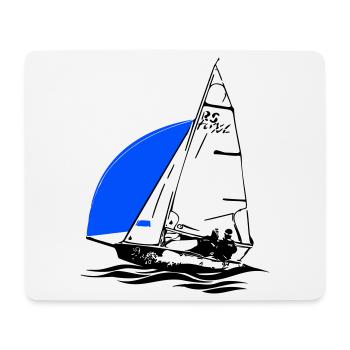 RS Feva XL Segelboot Jugend Segeln Jolle Regatta - Mousepad (Querformat) - Weiß - Vorne