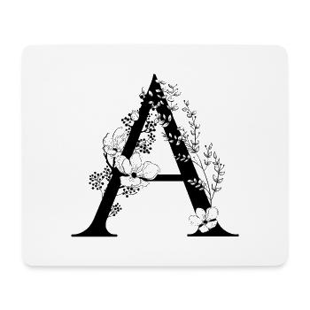 Alphabet A - Mousepad (Querformat) - Weiß - Vorne