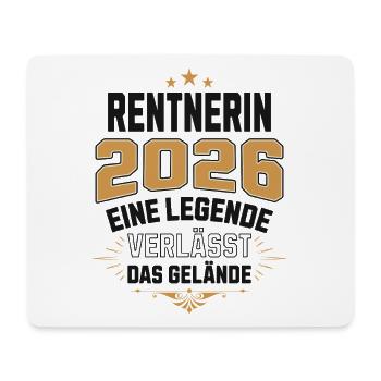 Pensioner 2026 Pension Pensioner Legend Retirement - Mouse Pad (horizontal) - white - Front