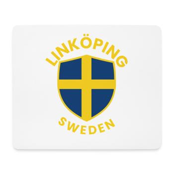 Linköping Sweden Shield Tee - Mousepad (Querformat) - Weiß - Vorne