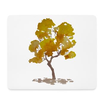 Herbstbaum - Mousepad (Querformat) - Weiß - Vorne
