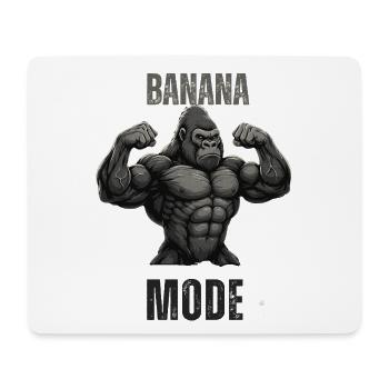Banana Mode Muscle Gorilla - Mouse Pad (horizontal) - white - Front