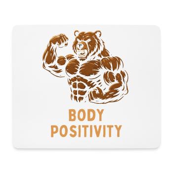 Strong Bear Body Positivity - Mouse Pad (horizontal) - white - Front