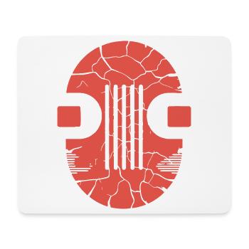 Cracked Orb Glyph - Mouse Pad (horizontal) - white - Front