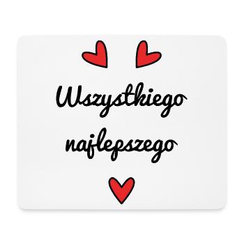 JAHRESTAG. ALLES GUTE ZUM GEBURTSTAG. ALLES GUTE ZUM GEBURTSTAG. - Mousepad (Querformat) - Weiß - Vorne