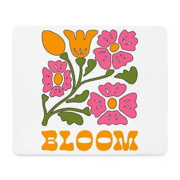 Pop Art floral et splendeur - Tapis de souris (format paysage) - blanc - Devant