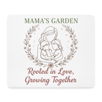 Mama's Garden – Rooted in Love Muttertag Design - Mousepad (Querformat) - Weiß - Vorne