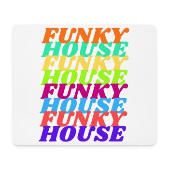 Funky House Vibes - Mousepad (Querformat) - Weiß - Vorne
