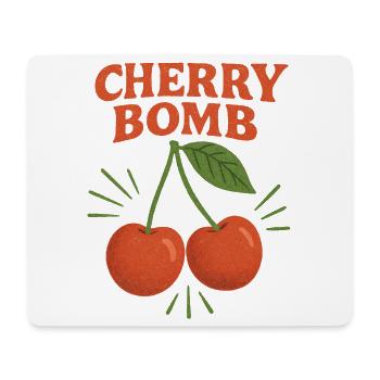 Cherry Bomb Duo Illustration - Mousepad (Querformat) - Weiß - Vorne
