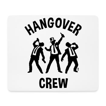 Hangover Crew (JGA Junggesellenabschied Bier / B) - Mousepad (Querformat) - Weiß - Vorne
