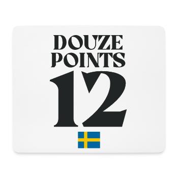 Zwölf Punkte Schweden Eurovision - Mousepad (Querformat) - Weiß - Vorne
