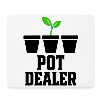 Green Hand Gardening Pots Händler - Mousepad (Querformat) - Weiß - Vorne